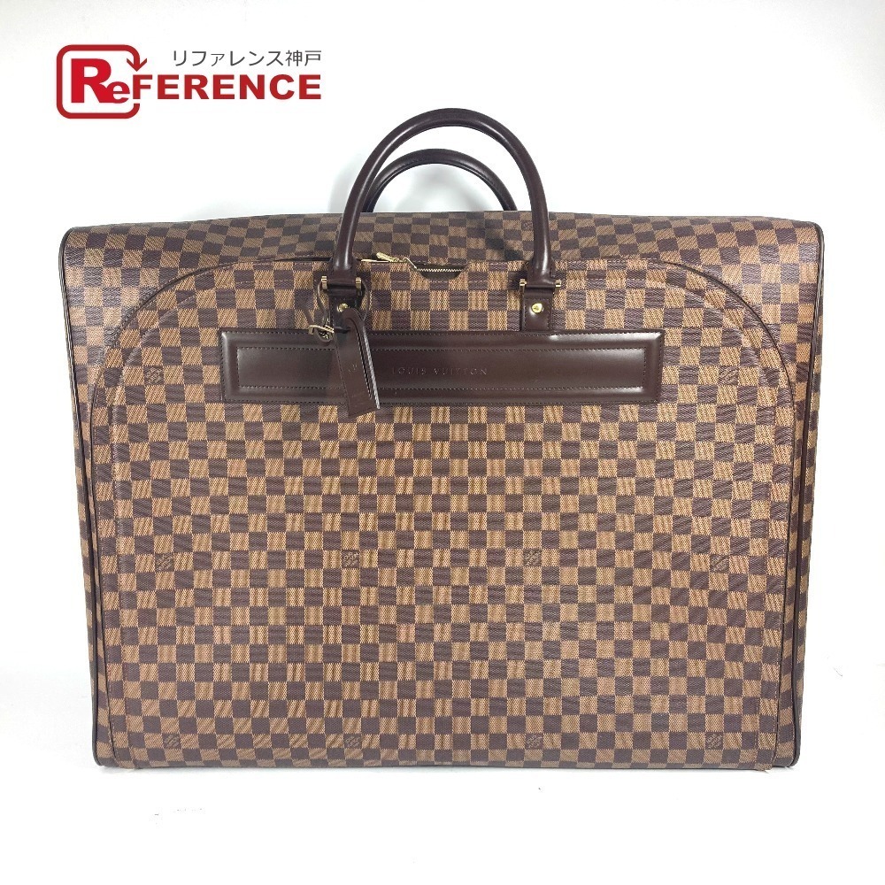 LOUIS VUITTON Damier Nolita Boston Bag Travel Canvas Ebene Brown